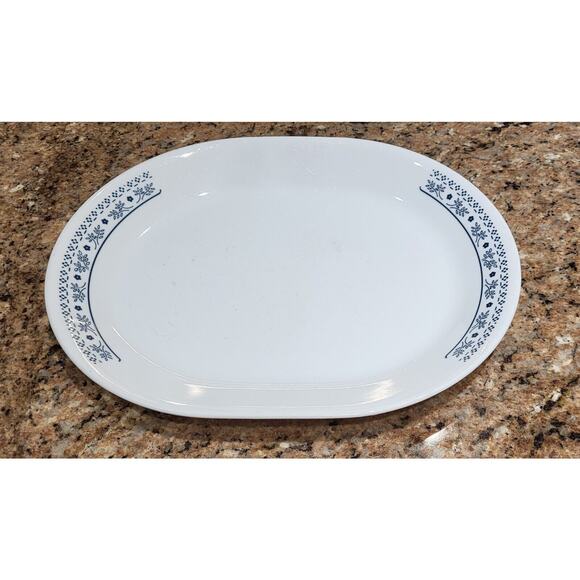 Vintage Corelle Platter Oval Serving USA Floral - Picture 7 of 7
